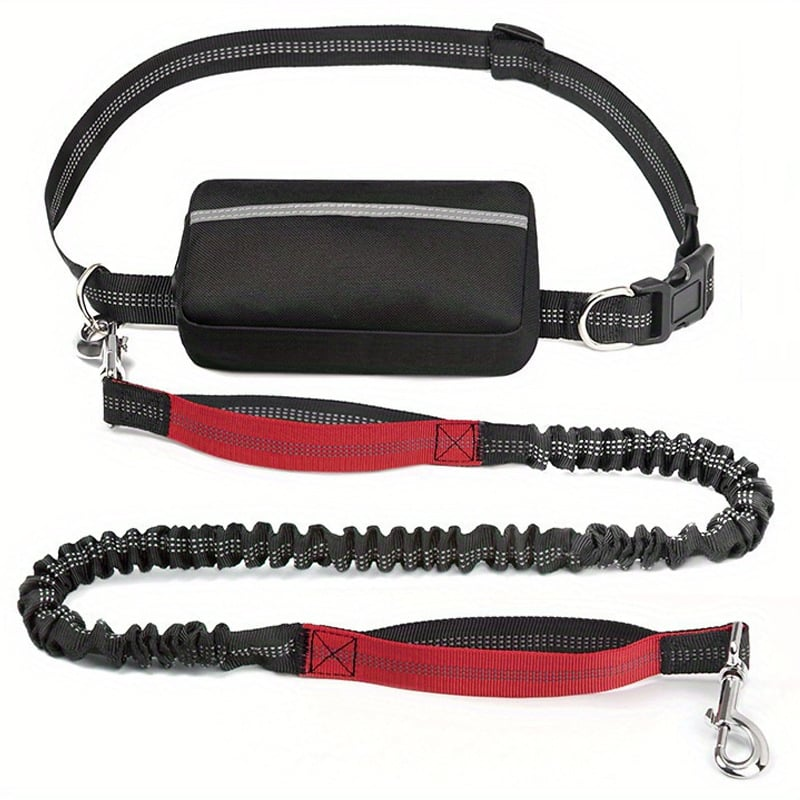 DoggoBelt™ | Hands-free hundesnor med lynlåslomme