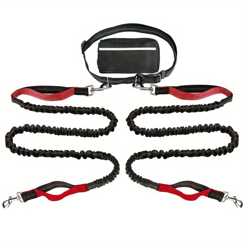 DoggoBelt™ | Hands-free hundesnor med lynlåslomme