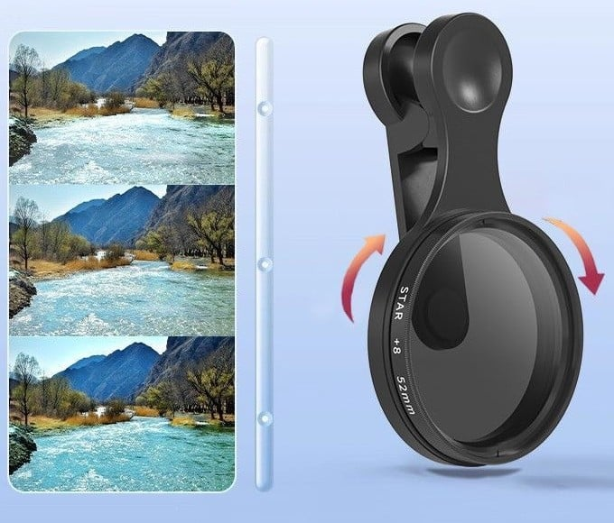 Mobiltelefonens polariseringsfilter – Forbedrer farver, kontrast og klarhed for skarpe billeder