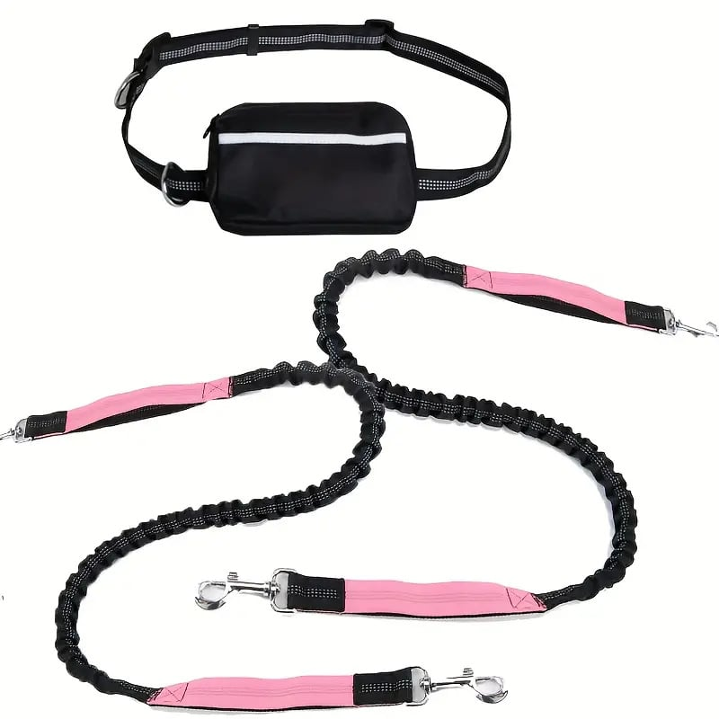 DoggoBelt™ | Hands-free hundesnor med lynlåslomme