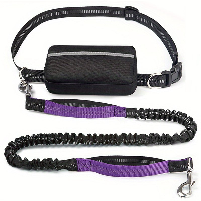 DoggoBelt™ | Hands-free hundesnor med lynlåslomme