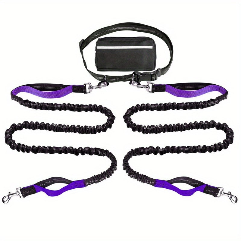 DoggoBelt™ | Hands-free hundesnor med lynlåslomme