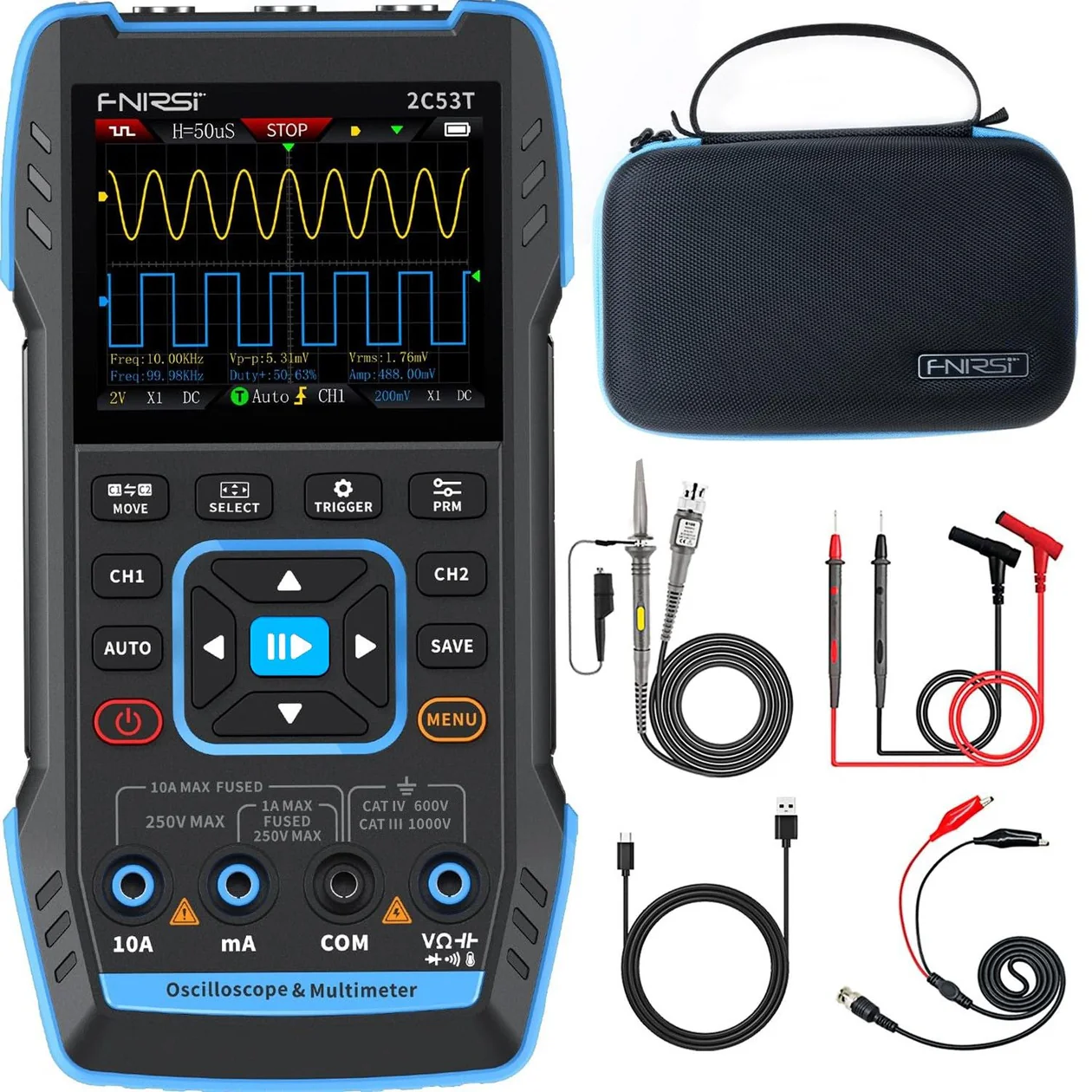 ScopeMatic™ | Håndholdt Oscilloskop Multimeter + Signalgenerator