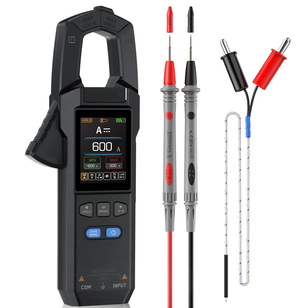 DMC-100 SmartMeter™ | Præcisions Tangmultimeter med Farveskærm