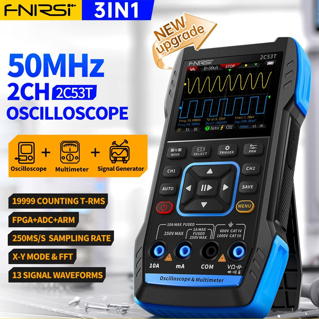 ScopeMatic™ | Håndholdt Oscilloskop Multimeter + Signalgenerator