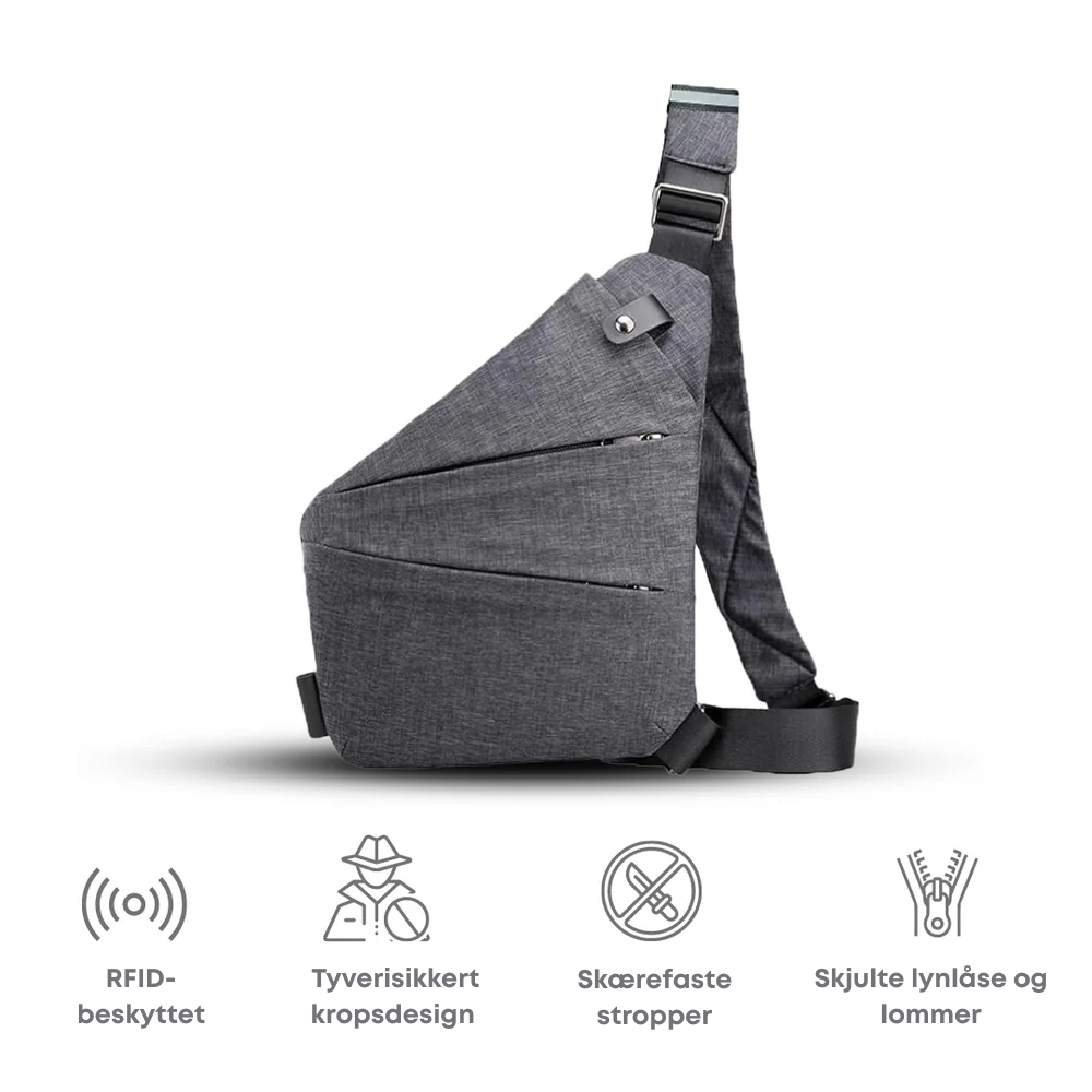 WanderSafe™ | Anti‑tyveri Crossbody‑taske