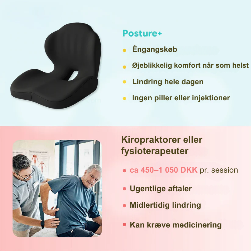 Cushiora™ | Premium Komfort- & Holdningsstøttepude