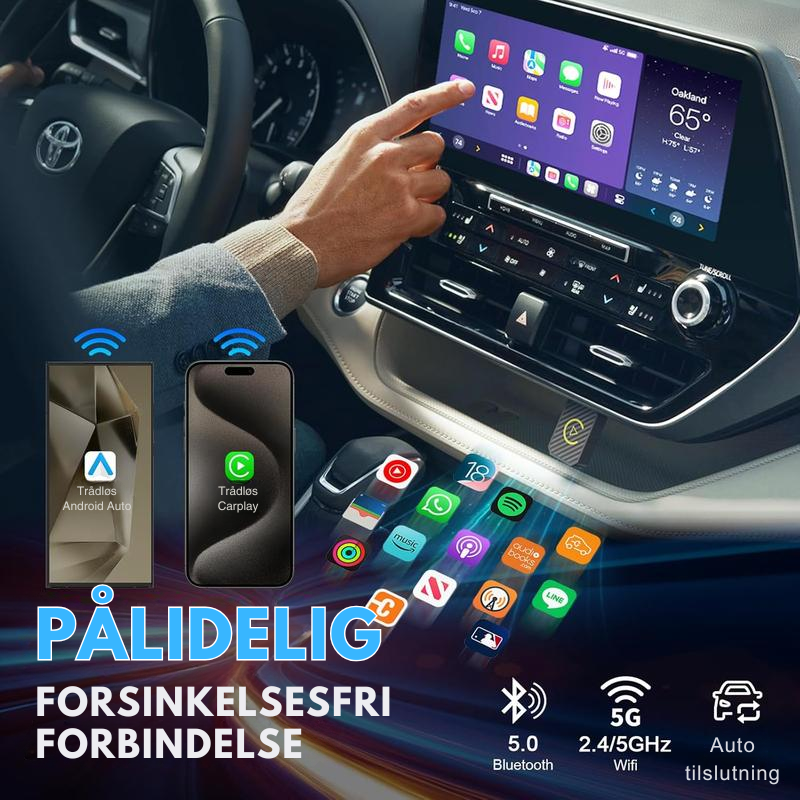 AutoPlugGo™ | Mini Trådløs CarPlay-adapter