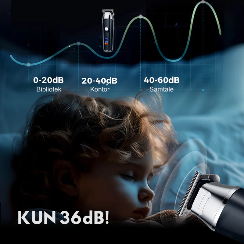 ClipPro™ | LCD-skærm Professionel Elektrisk Hårklipper