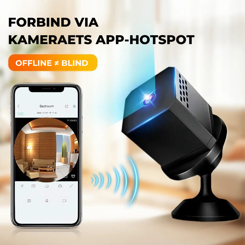 StealthVision™ Mini – Trådløs overvågning 24/7 overalt