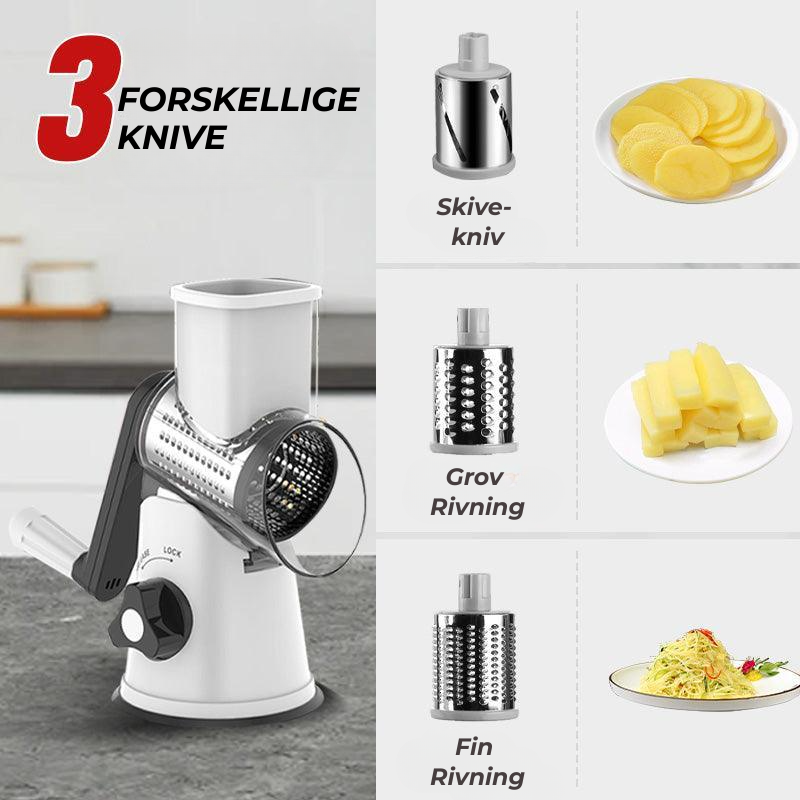 SwiftGrate Pro™ | Multifunktionel Manuel Roterende Rivejern & Hakker