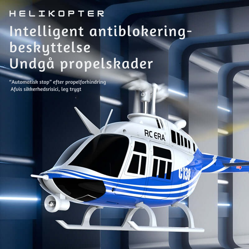 AeroHawk™ C138 6CH fjernstyret helikopter med gyro og optisk flowpositionering