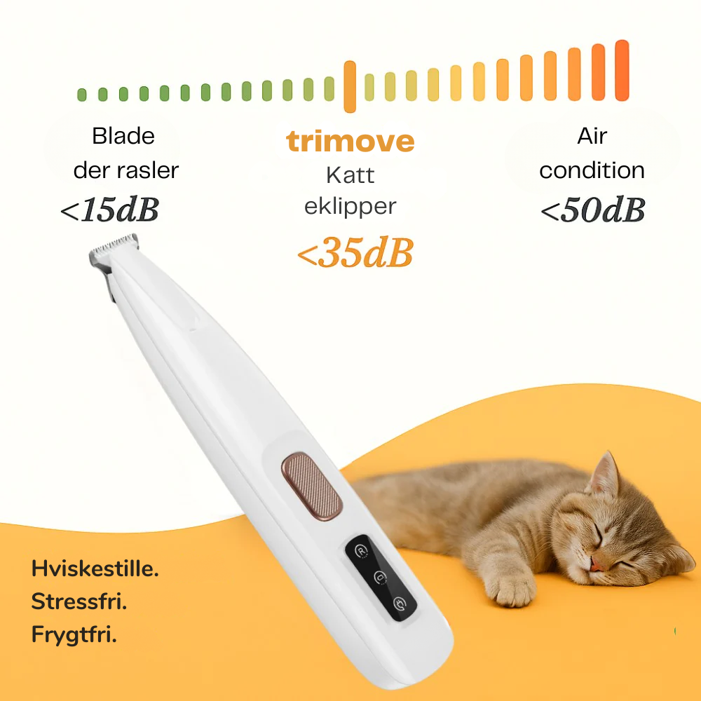 FurWhisper™ | Støjsvag Trimmer til Kattepleje