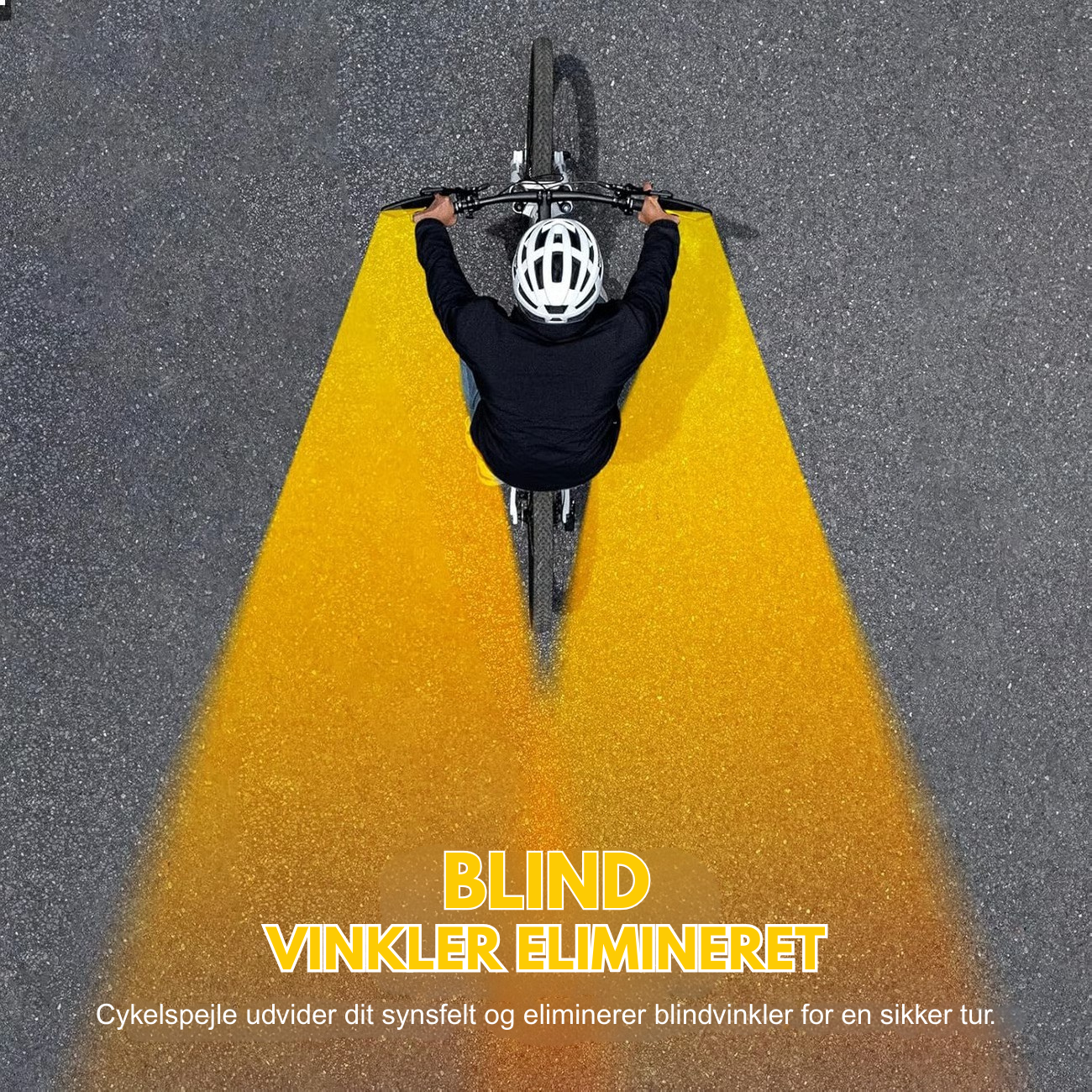 RideGuard™ Cykelspejl – 360° Bakspejlsklarhed og urokkelig stabilitet
