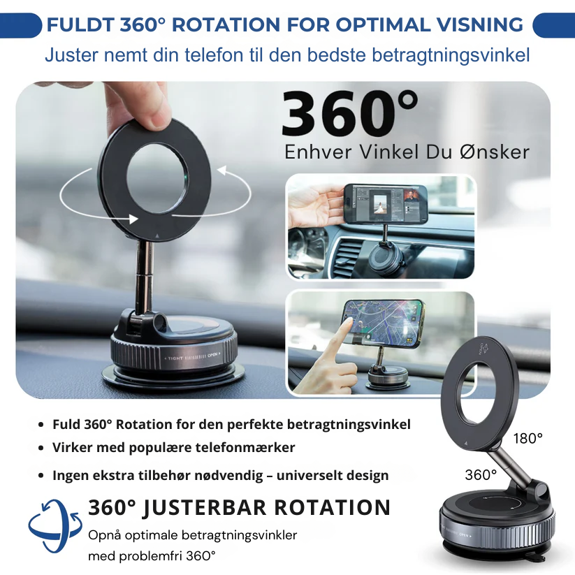Magnetiq Pro™ | 360° magnetisk telefonholder