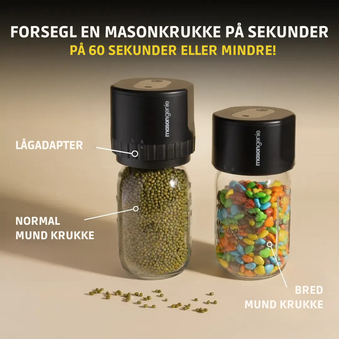 PerfectSeal™ Mason Genie – Forsegling gjort let!
