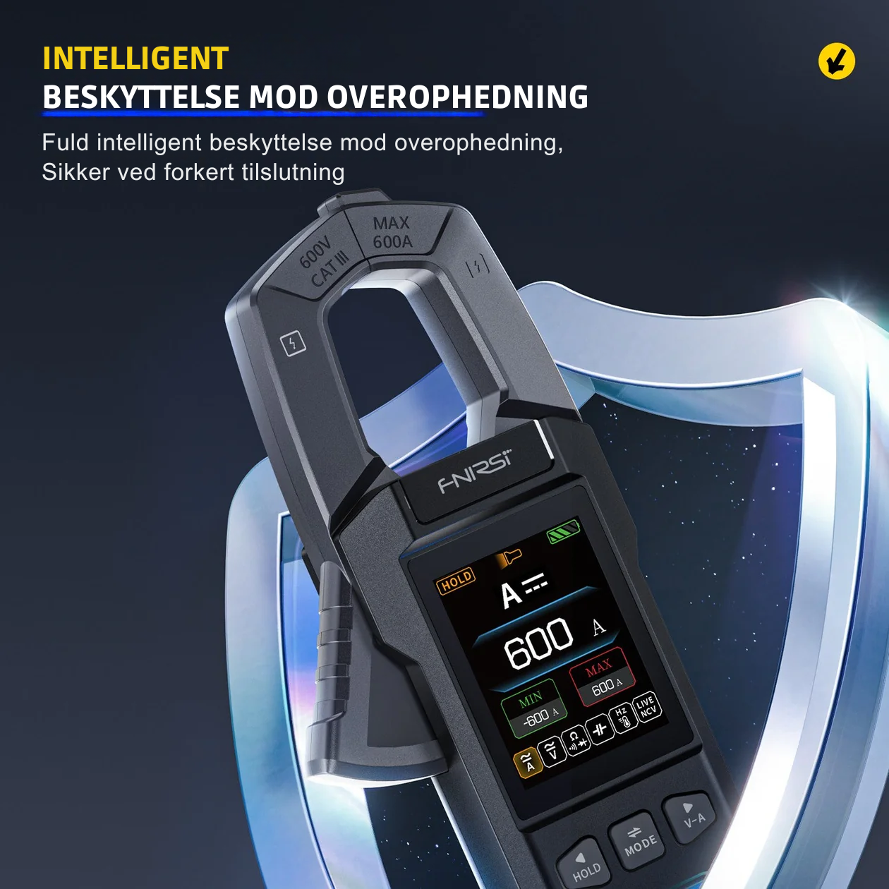 DMC-100 SmartMeter™ | Præcisions Tangmultimeter med Farveskærm