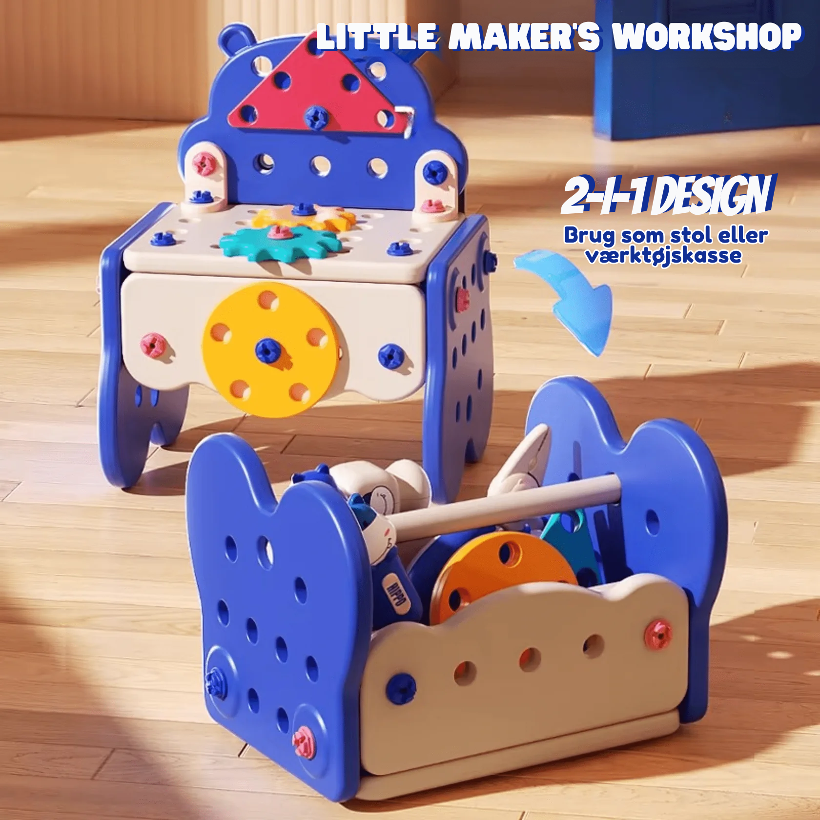 Little Maker’s Workshop – Montessori Værktøjssæt ✨
