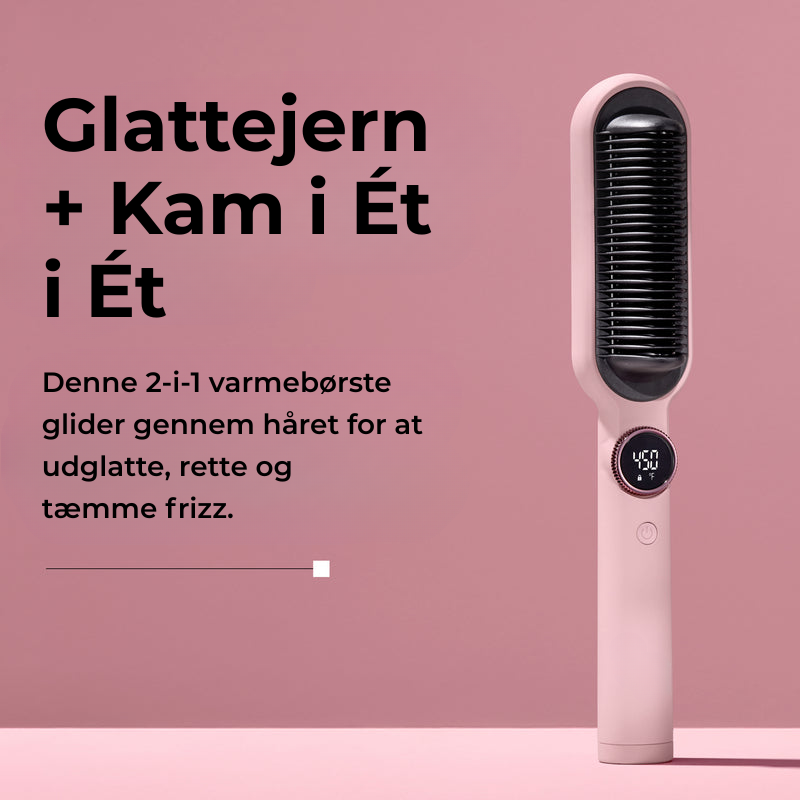 StrandGlow™ | Premium 2-i-1 Glattekam