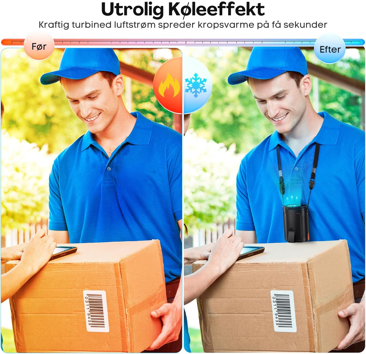 AirvoLite™ | Bærbar Turboventilator til Personlig Køling