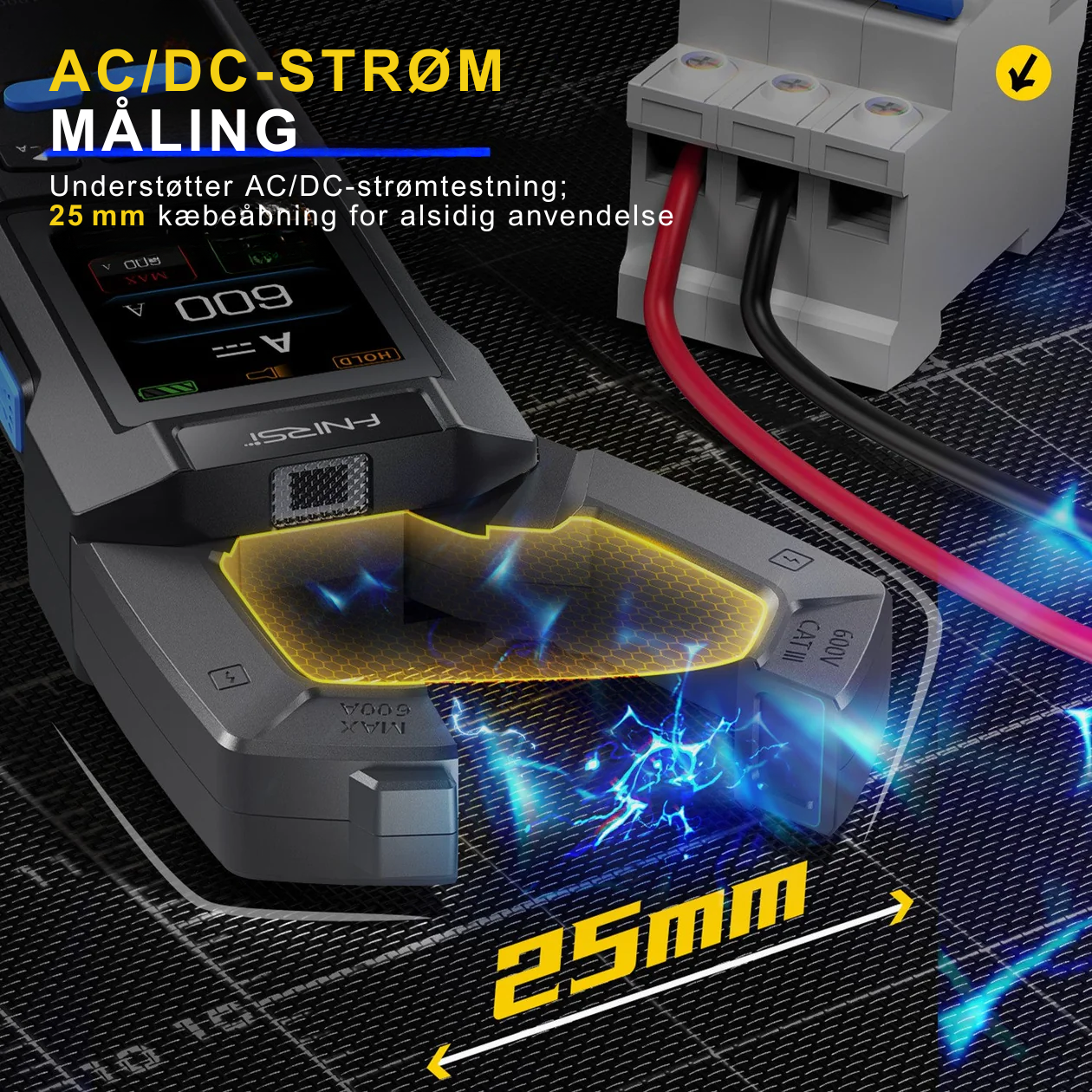 DMC-100 SmartMeter™ | Præcisions Tangmultimeter med Farveskærm
