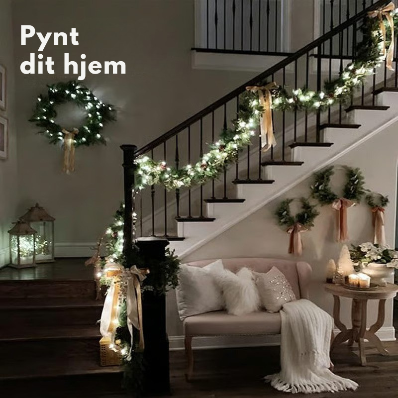 ✨ TwinkleGlow Julelys – Varme LED-lyskæder til træ, vinduer, soveværelse og julepynt 🎄