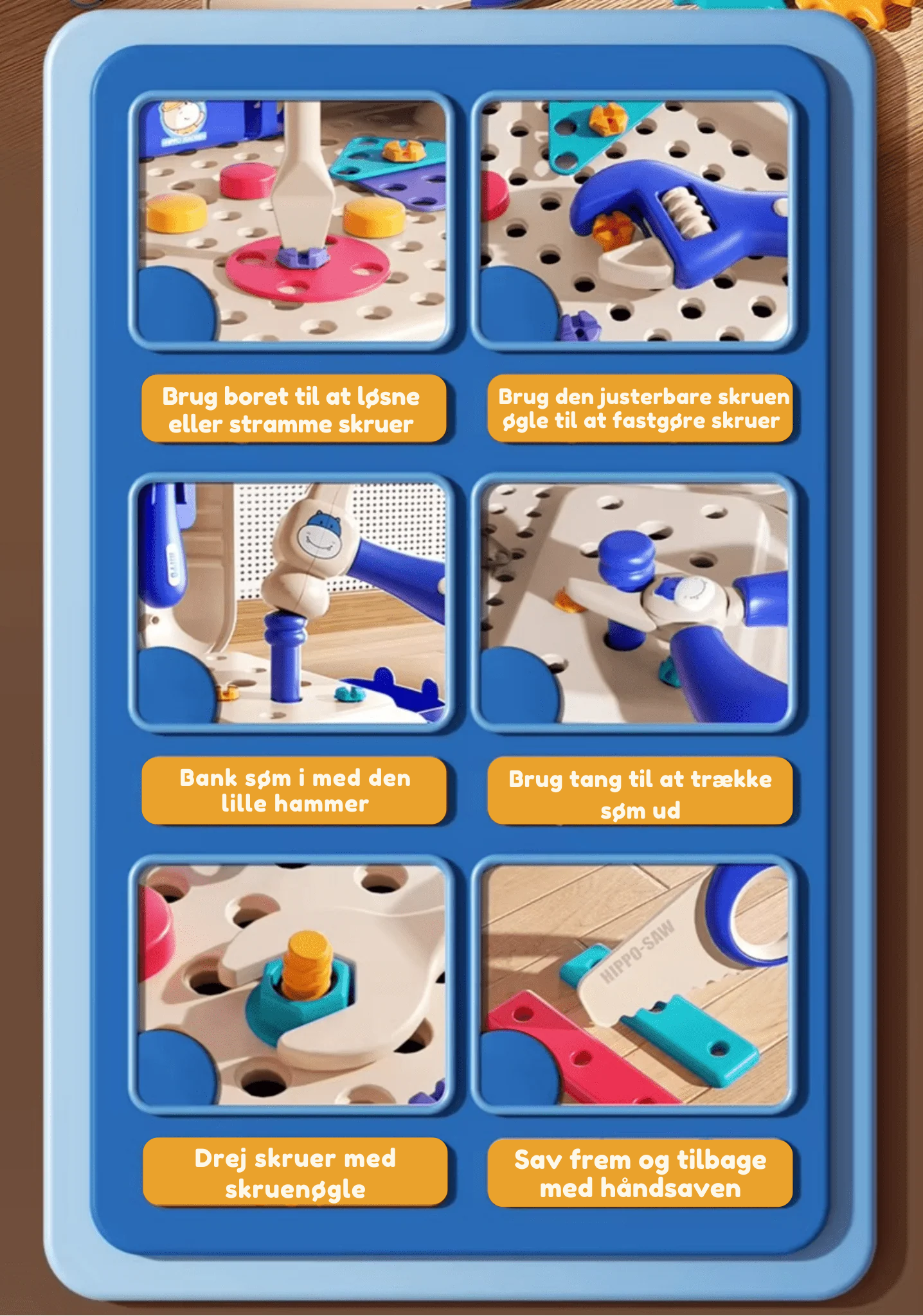 Little Maker’s Workshop – Montessori Værktøjssæt ✨