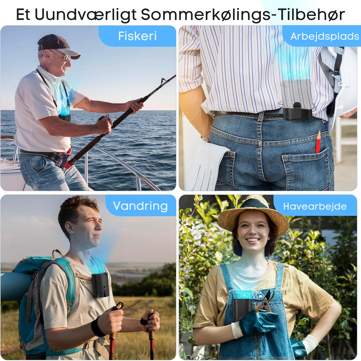 AirvoLite™ | Bærbar Turboventilator til Personlig Køling