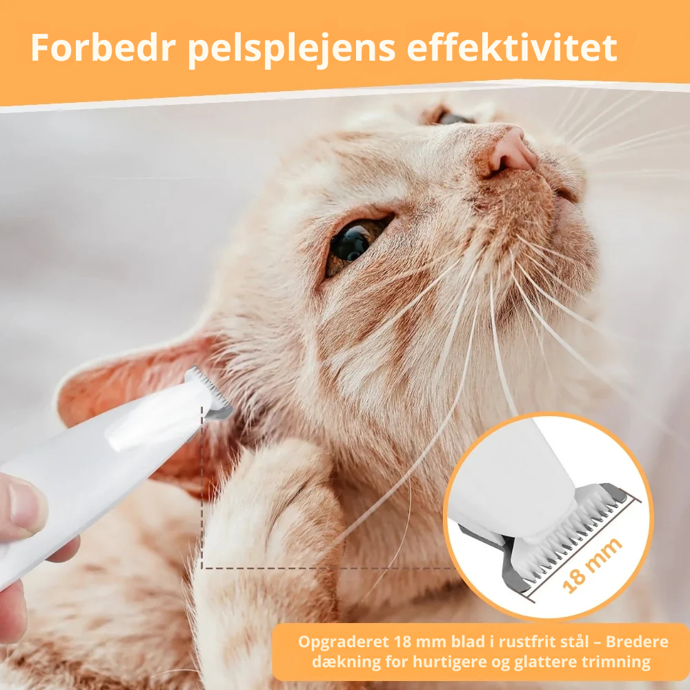 FurWhisper™ | Støjsvag Trimmer til Kattepleje