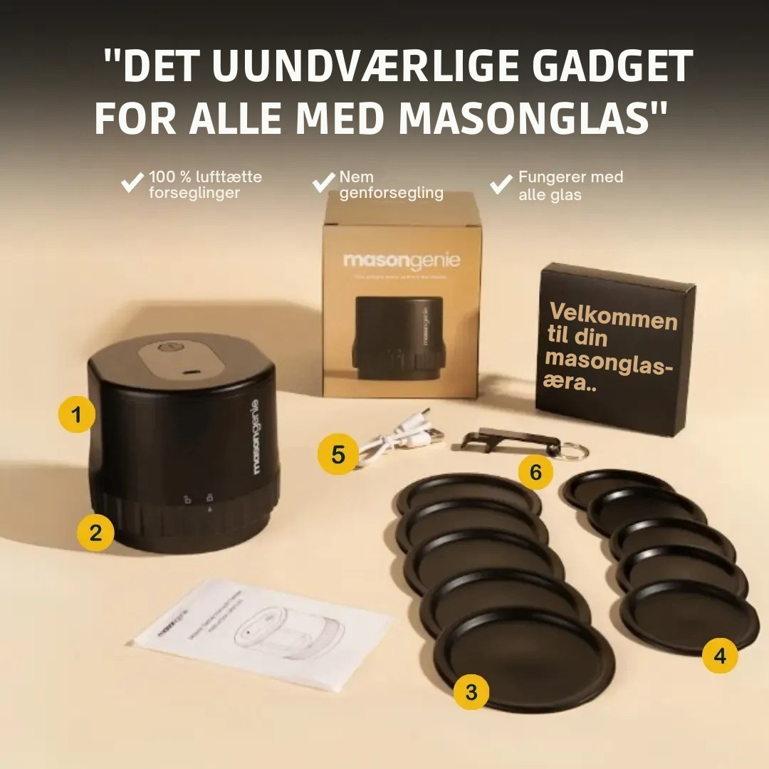 PerfectSeal™ Mason Genie – Forsegling gjort let!