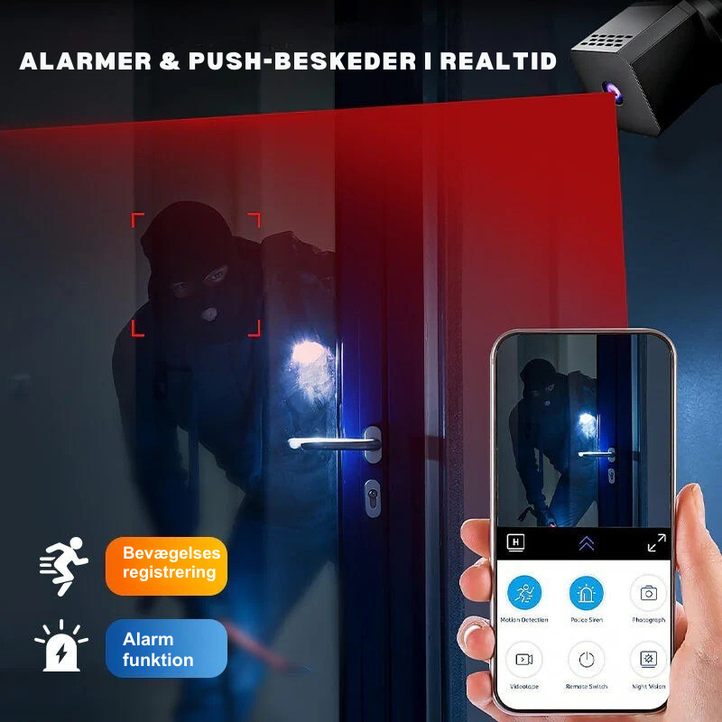 StealthVision™ Mini – Trådløs overvågning 24/7 overalt
