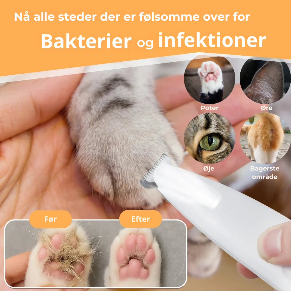 FurWhisper™ | Støjsvag Trimmer til Kattepleje