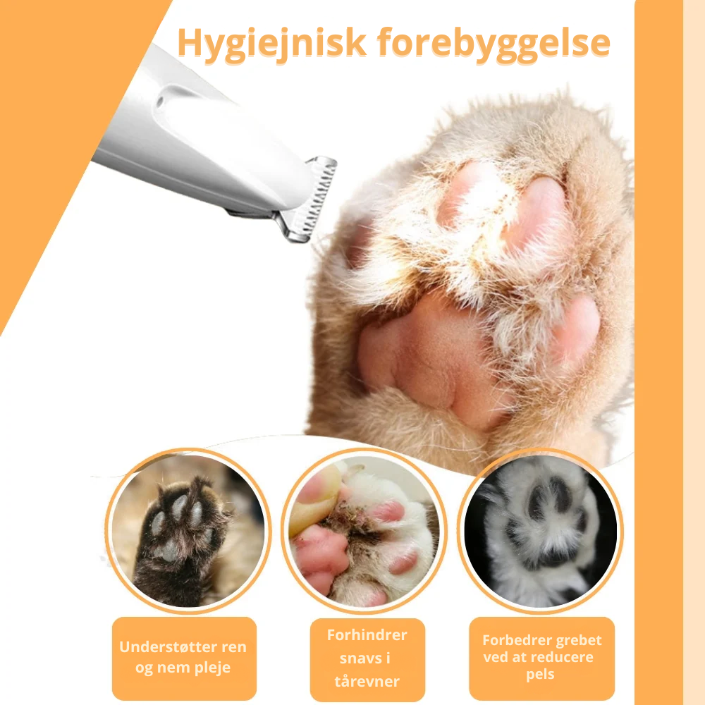 FurWhisper™ | Støjsvag Trimmer til Kattepleje