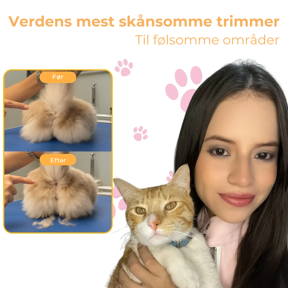 FurWhisper™ | Støjsvag Trimmer til Kattepleje