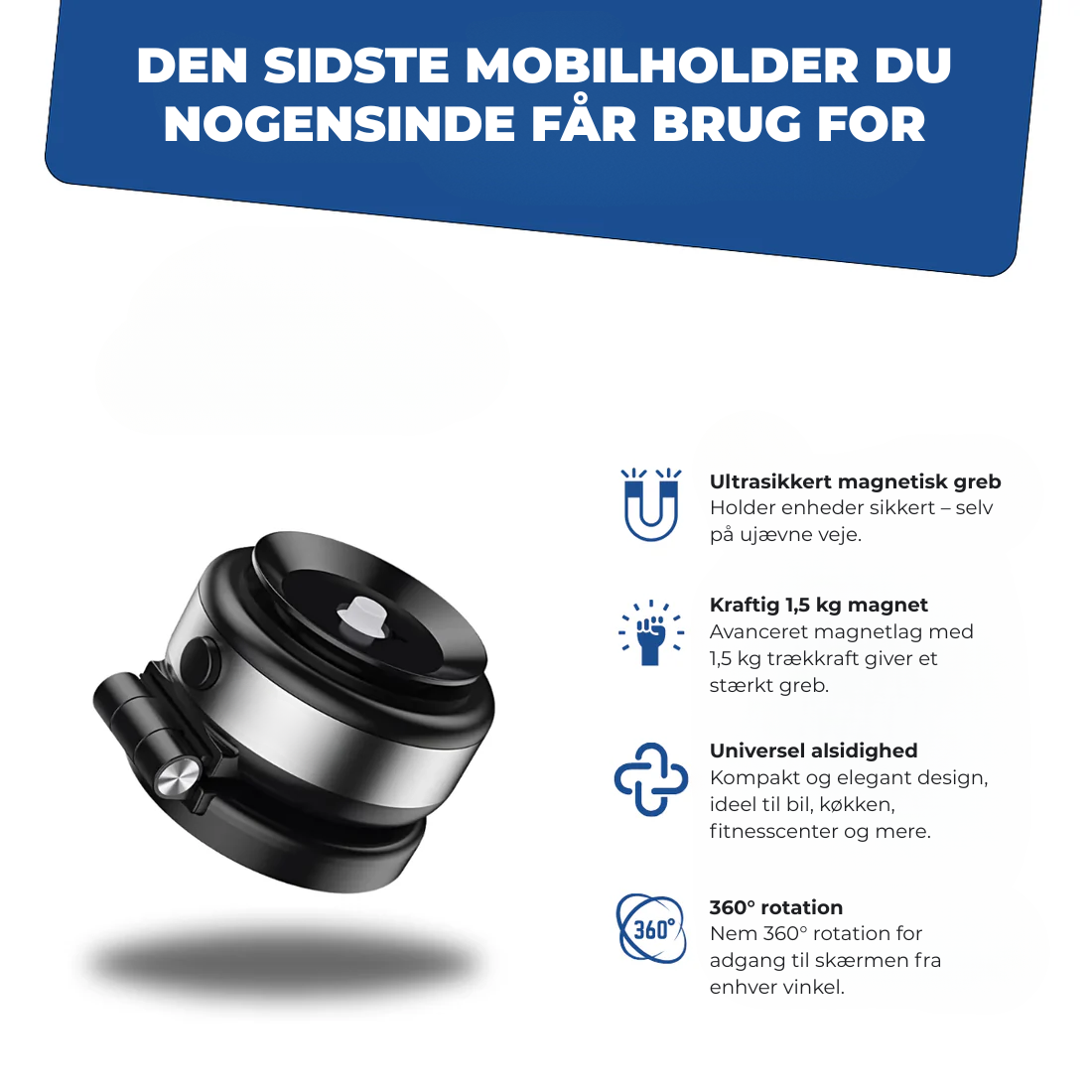 HoldNGo™ | 360° Magnetisk Telefonholder