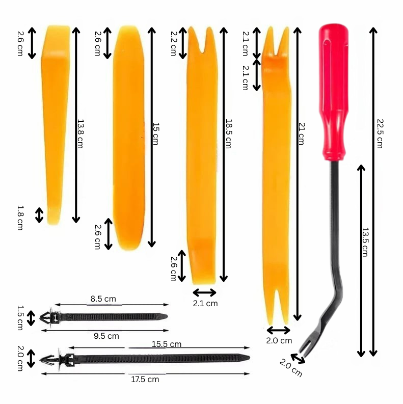 FixMate Universal Fasteners 680 Kit – 680PCS Bilklips med Værktøjssæt
