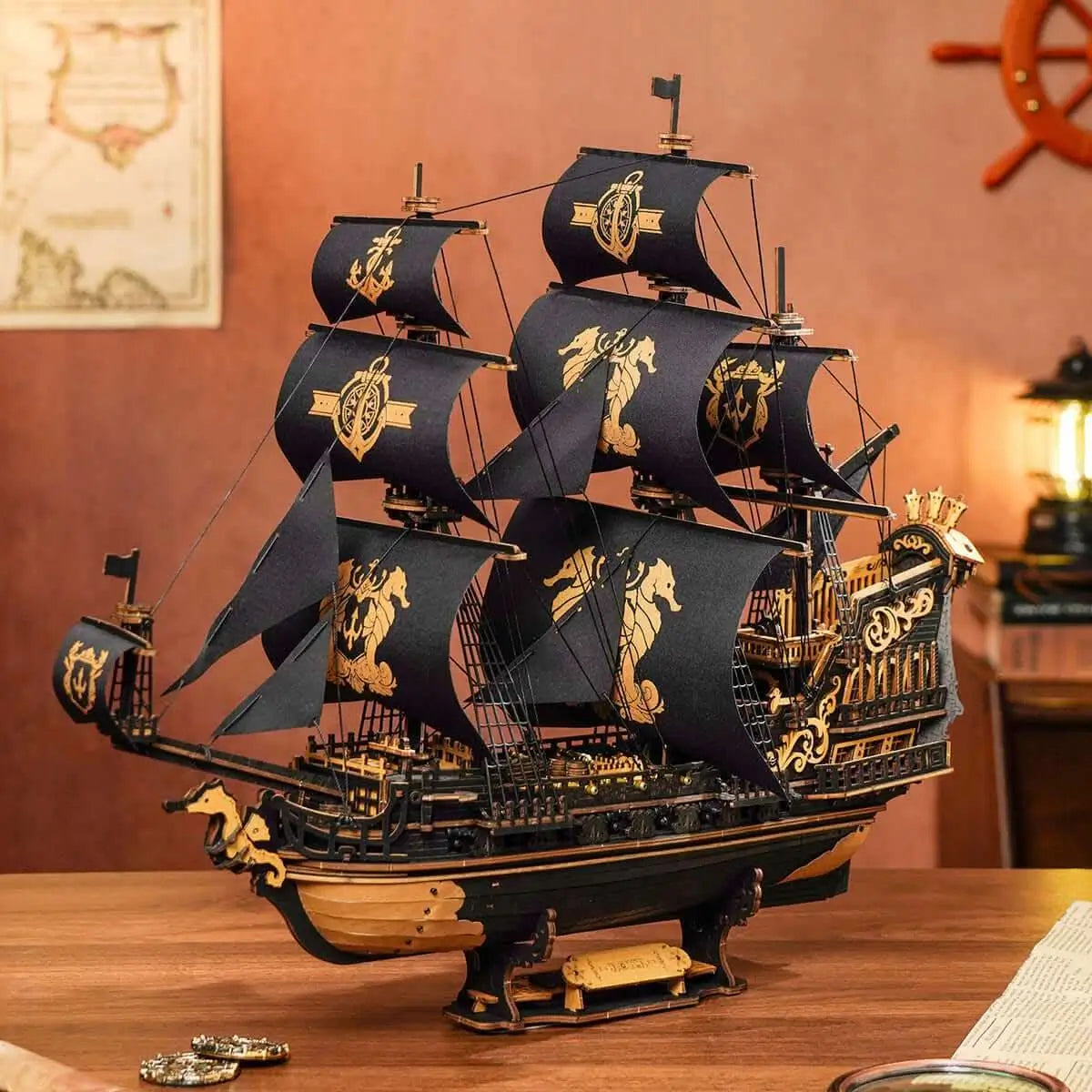 Seahorse Warbarque™ - 3D-træpuslespil