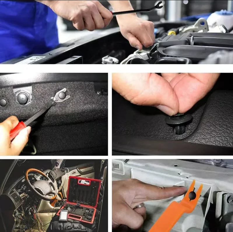 FixMate Universal Fasteners 680 Kit – 680PCS Bilklips med Værktøjssæt