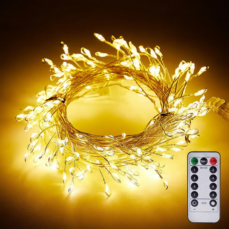 ✨ TwinkleGlow Julelys – Varme LED-lyskæder til træ, vinduer, soveværelse og julepynt 🎄