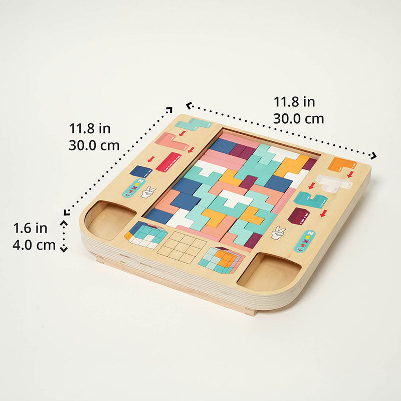 Montessori Tetris i træ