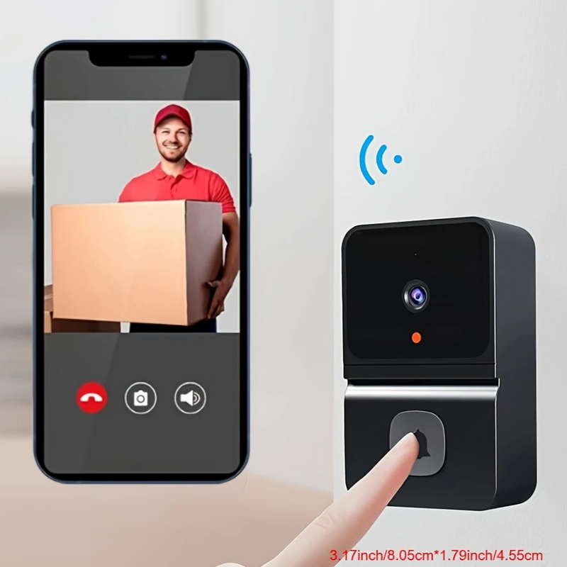 Smart Trådløs WiFi Dørklokke med Kamera og 2-vejs Lyd