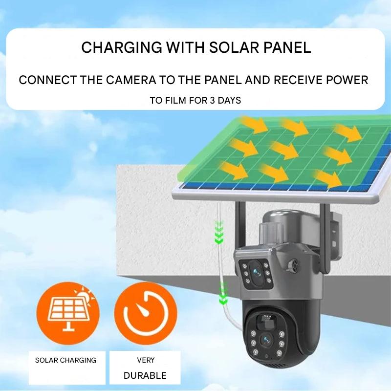 Trådløst Sikkerhedskamera 4K Solpanel