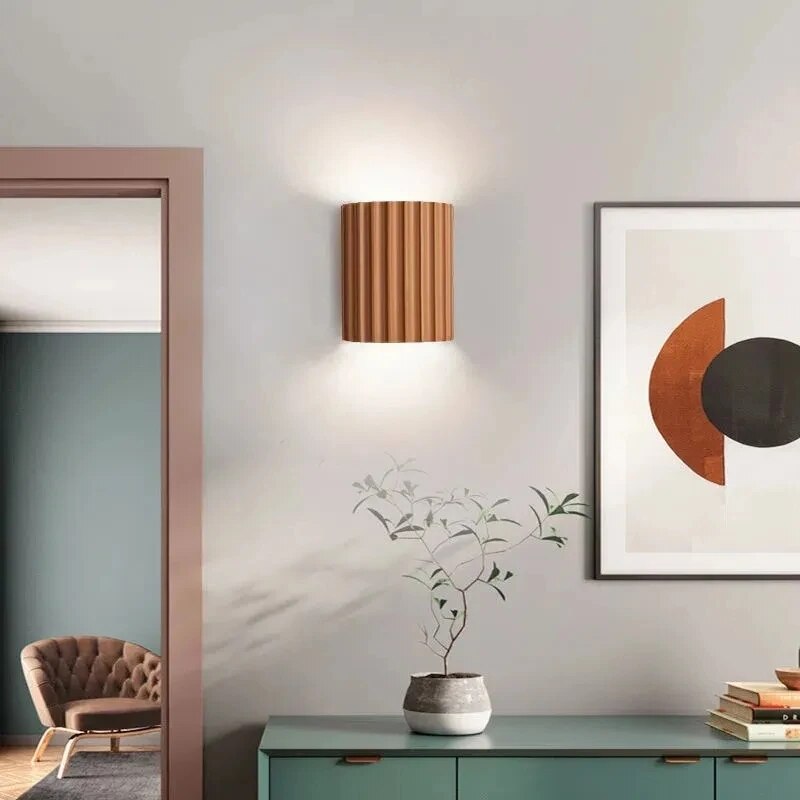 Væglampe Harpiks Moderne Bølgeformet Design