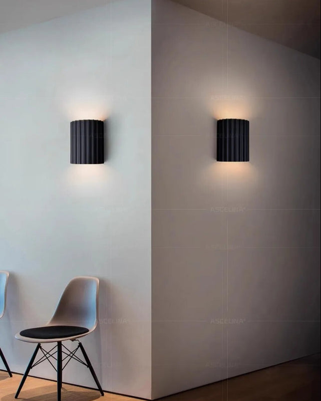 Væglampe Harpiks Moderne Bølgeformet Design
