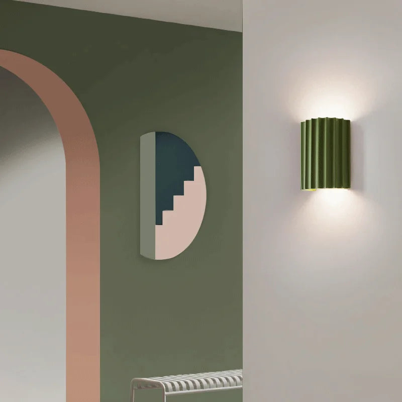 Væglampe Harpiks Moderne Bølgeformet Design