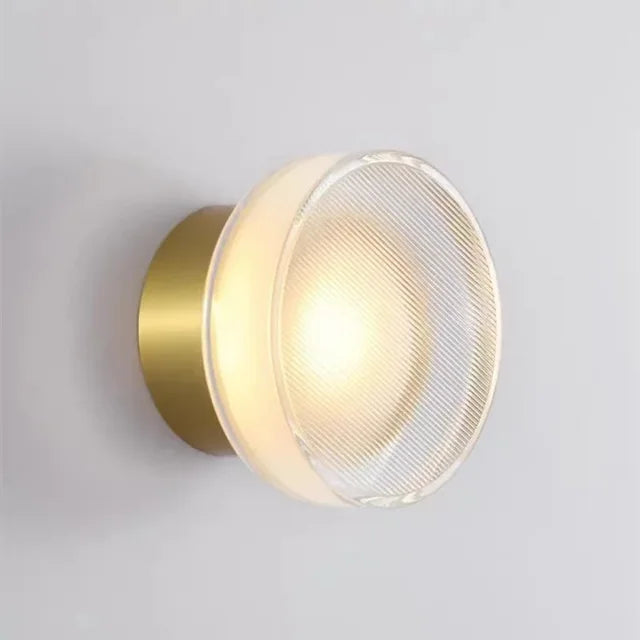 Væglampe LED Rundt Glasdesign Til Indendørsbrug