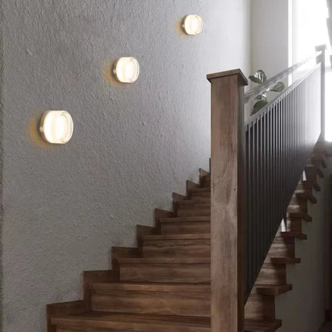 Væglampe LED Rundt Glasdesign Til Indendørsbrug