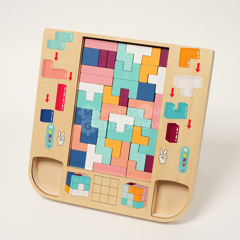 Montessori Tetris i træ