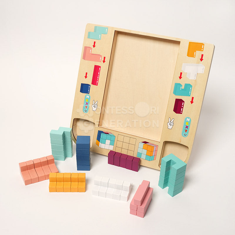 Montessori Tetris i træ